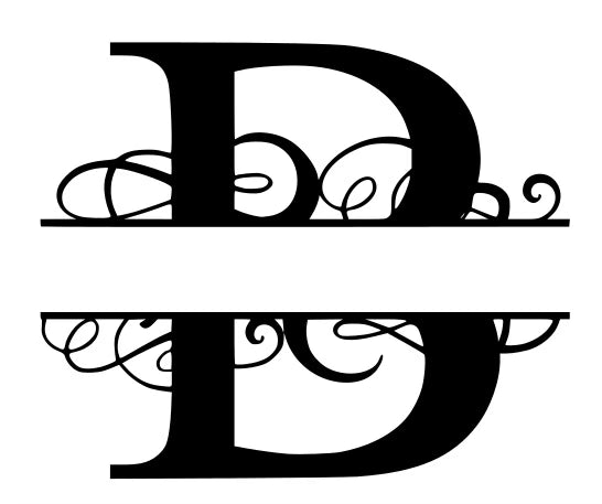 B- Monogram with Name
