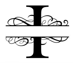 I- Monogram with name