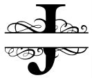 J- Monogram with name
