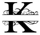 K- Monogram with name