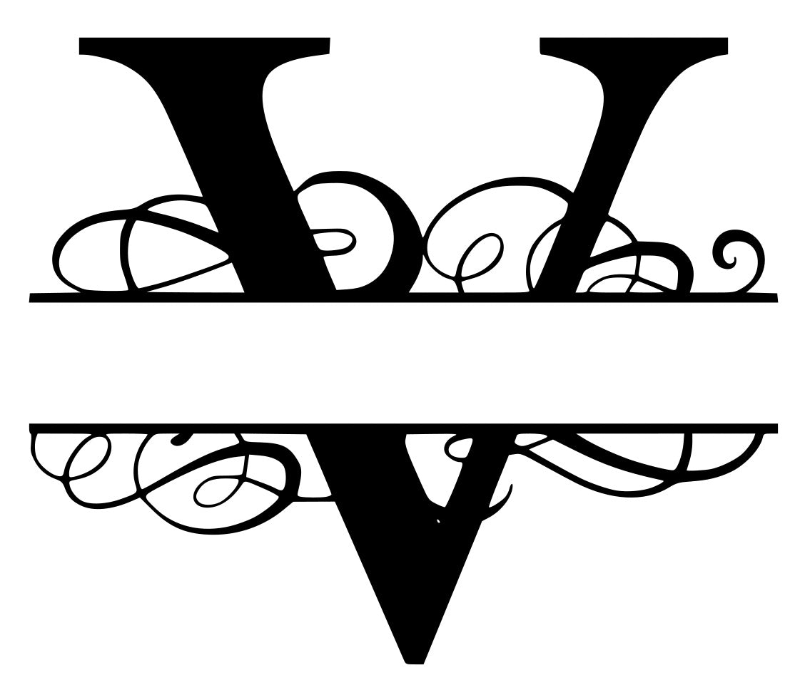 V- Monogram with name