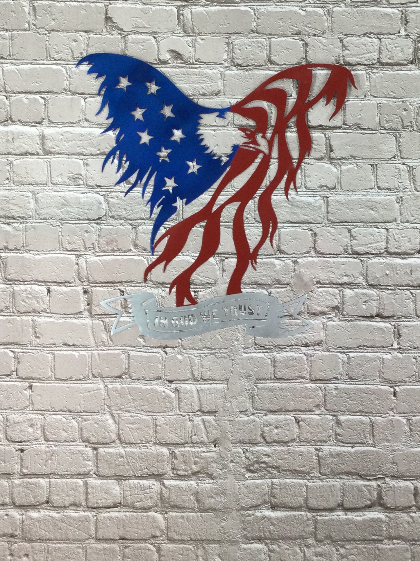 USA Flag Eagle with banners