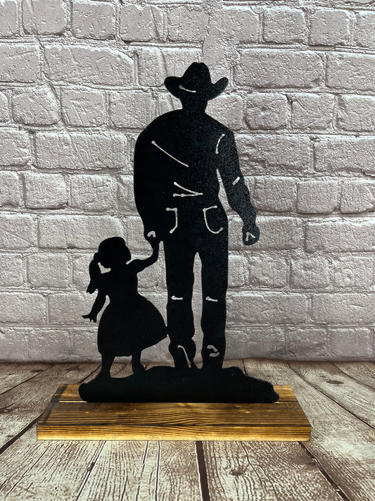 Cowboy Father & Daughter