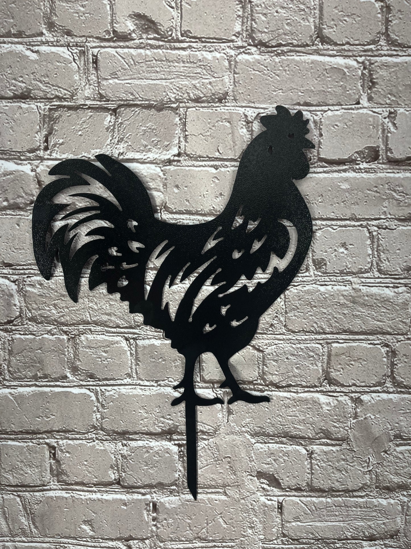 Rooster yard stake