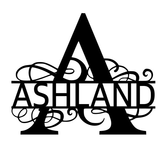 A- Monogram with Name